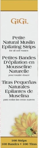 GiGi - Natural Muslin Strips - 100 Pack