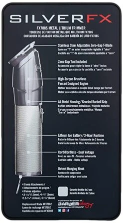 BaBylissPro - SilverFX Trimmer -Care Product Store BabylissSilverFx788s2