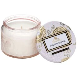 Voluspa - Japonica Collection - Petite Embossed Glass Jar Candle -Care Product Store Panjore