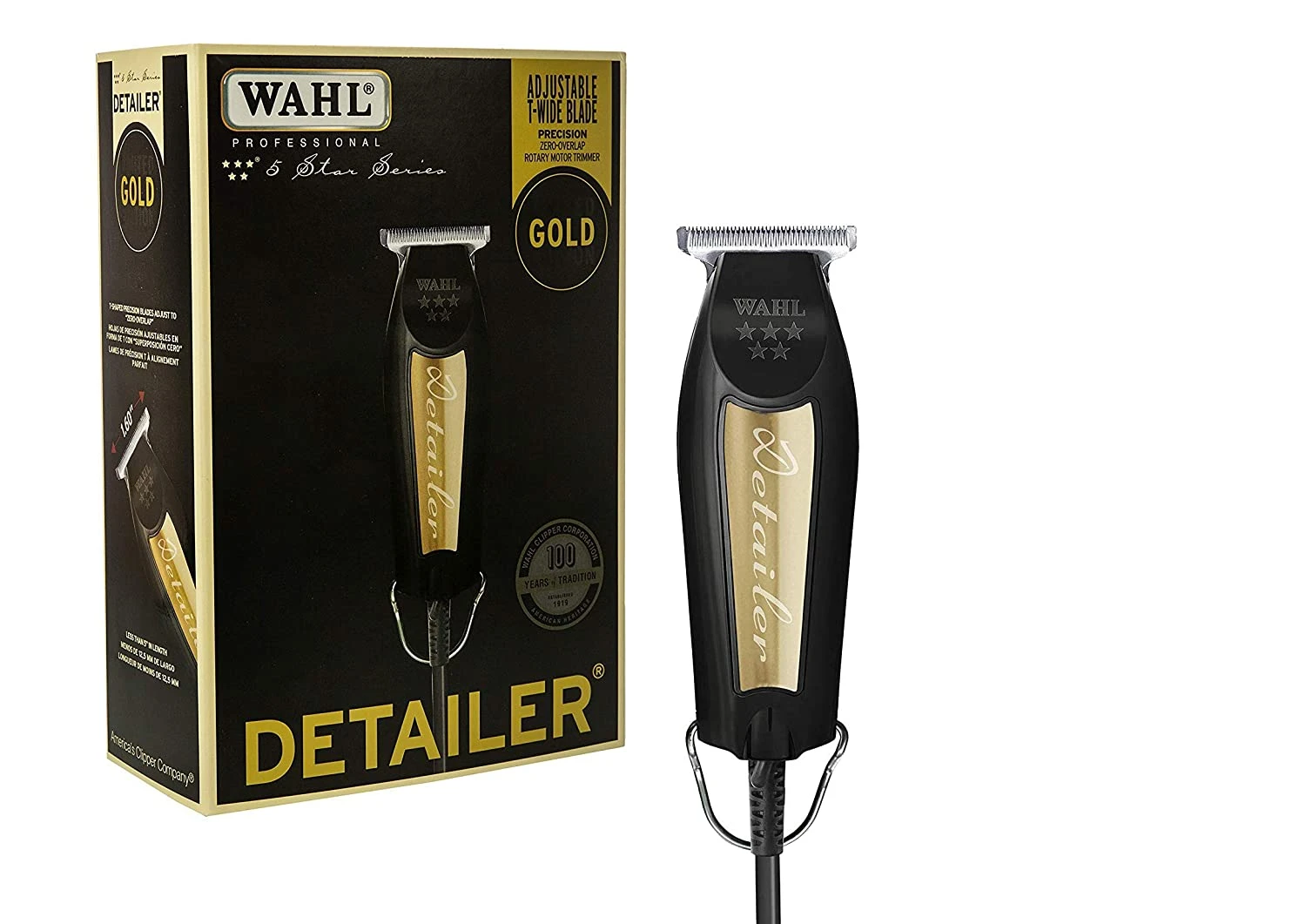 Wahl - 5 Star Detailer Black/Gold 3 Wahl - 5 Star Detailer Black/Gold