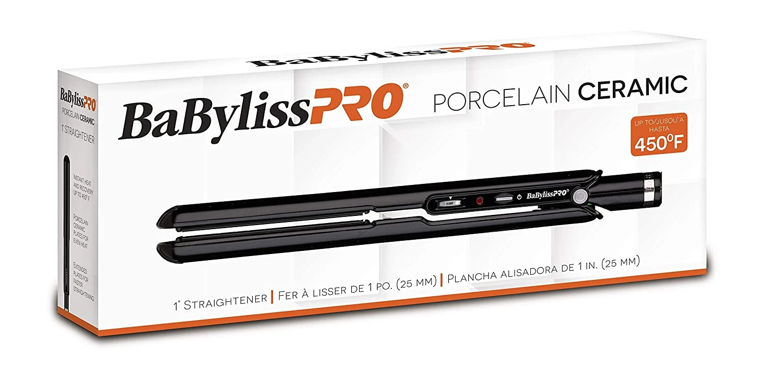 BaBylissPRO - Porcelain Ceramic Straightening Iron 3 BaBylissPRO - Porcelain Ceramic Straightening Iron