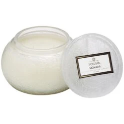Voluspa - Japonica Collection - Chawan Bowl 2 Wick Embossed Glass Candle -Care Product Store mokara