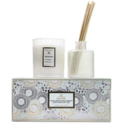 Voluspa - Japonica Collection - Scalloped Candle & Diffuser Gift Set