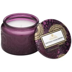 Voluspa - Japonica Collection - Petite Embossed Glass Jar Candle -Care Product Store santiago