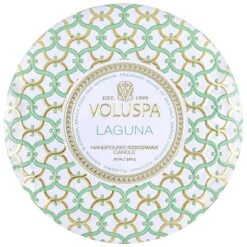 Voluspa - Maison Blanc Collection - 3 Wick Tin Candle -Care Product Store voluspa laguna 3 wick candle
