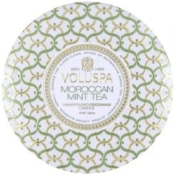 Voluspa - Maison Blanc Collection - 3 Wick Tin Candle -Care Product Store voluspa morccan mint tea